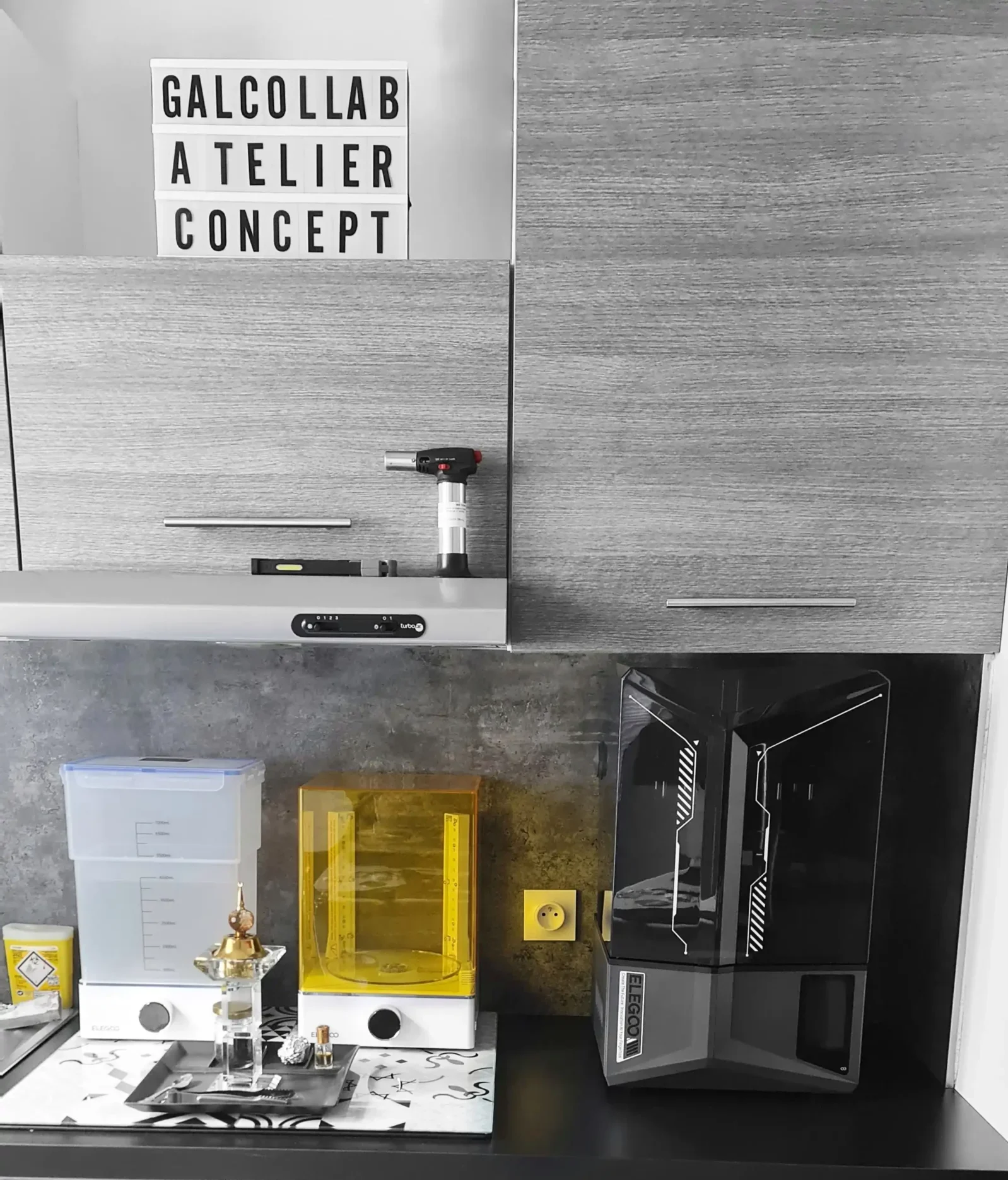 impression 3d msla Elegoo saturn 4 ultra atelier Galcollab