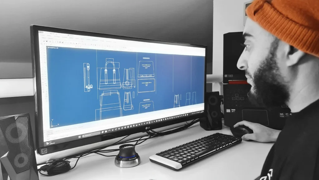 patronage en maroquinerie avec la méthode par cao et logiciel de conception 3d