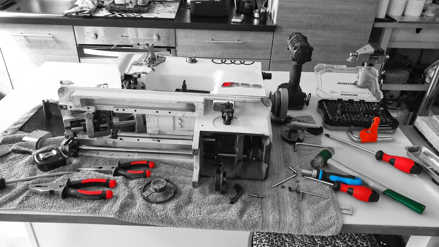 reparation machine pilier pfaff 491