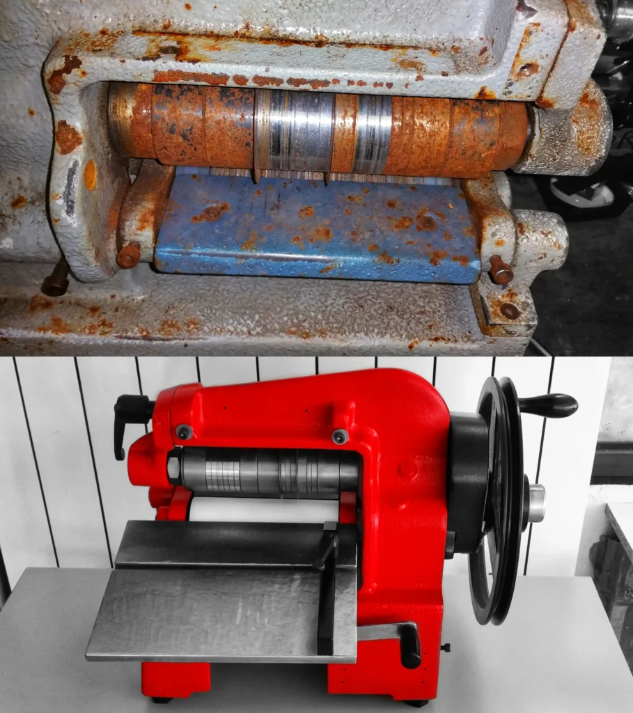 restauration de machine pour couper le cuir en bande , multi-lames