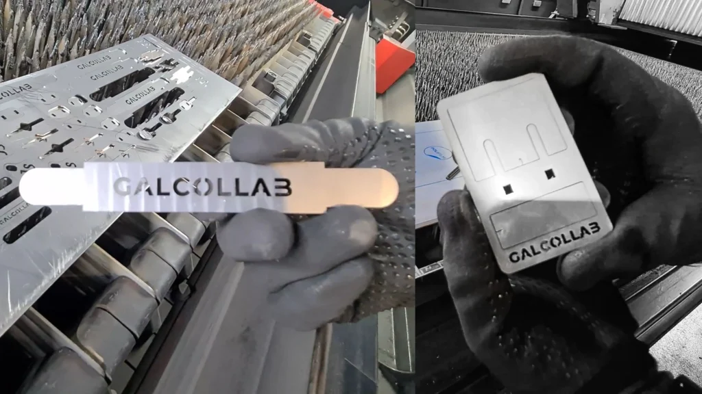 accessoires inox Galcollab après découpe au laser cher le partenaire entreprise Gerard à Cambieure dans l'Aude