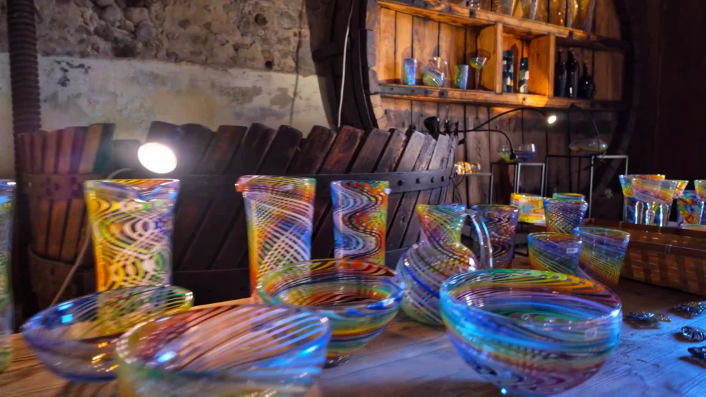 stand de Pierrot Doremus au festival du verre 2025 à Palau del vidre